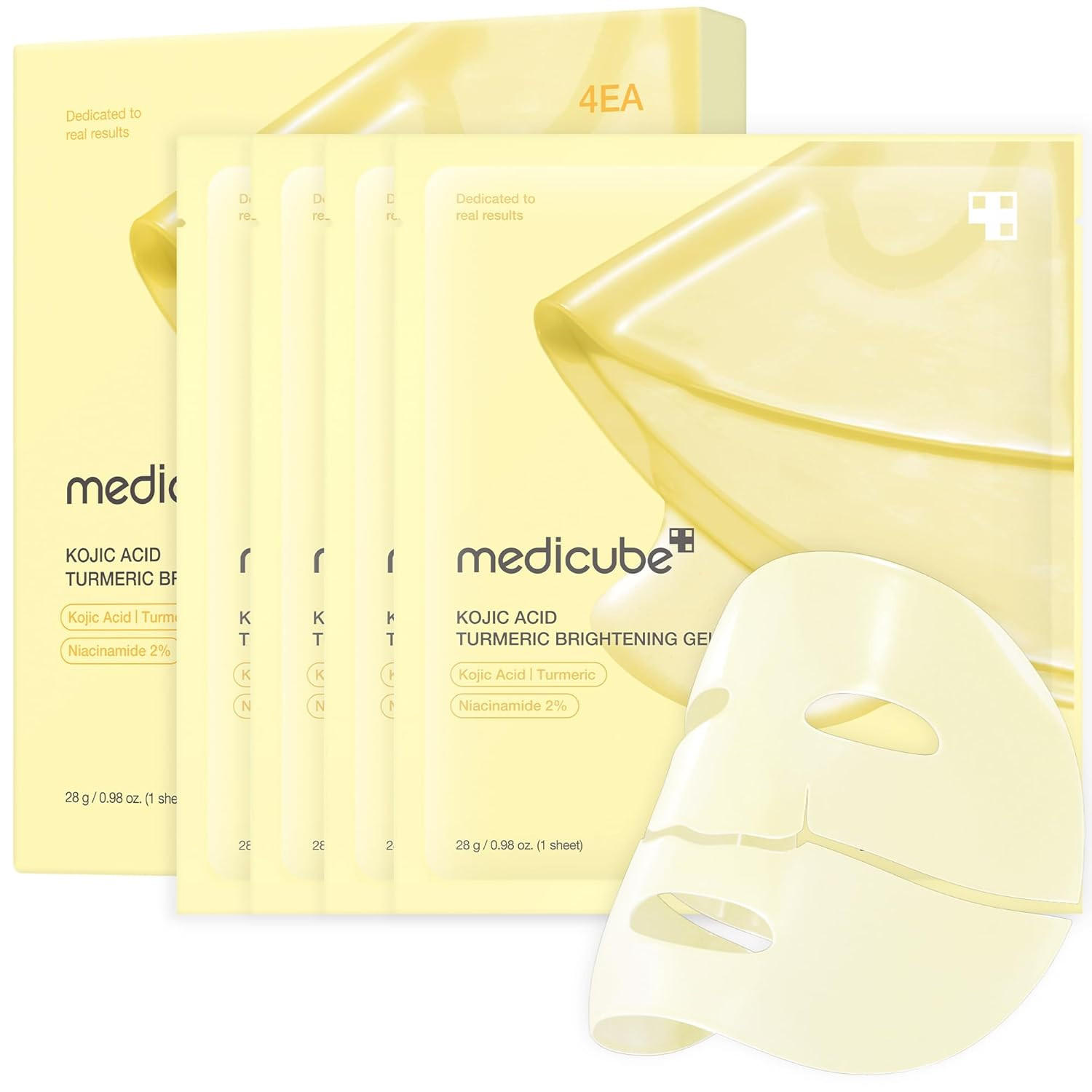 medicube Kojic Acid Turmeric Brightening Gold Jelly Gel Mask | Overnight Face Mask for Glass Glow... | Amazon (US)