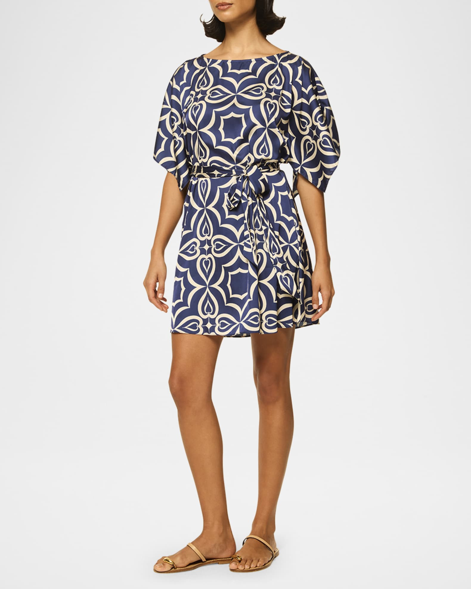 Aleka Belted Mini Dress | Neiman Marcus