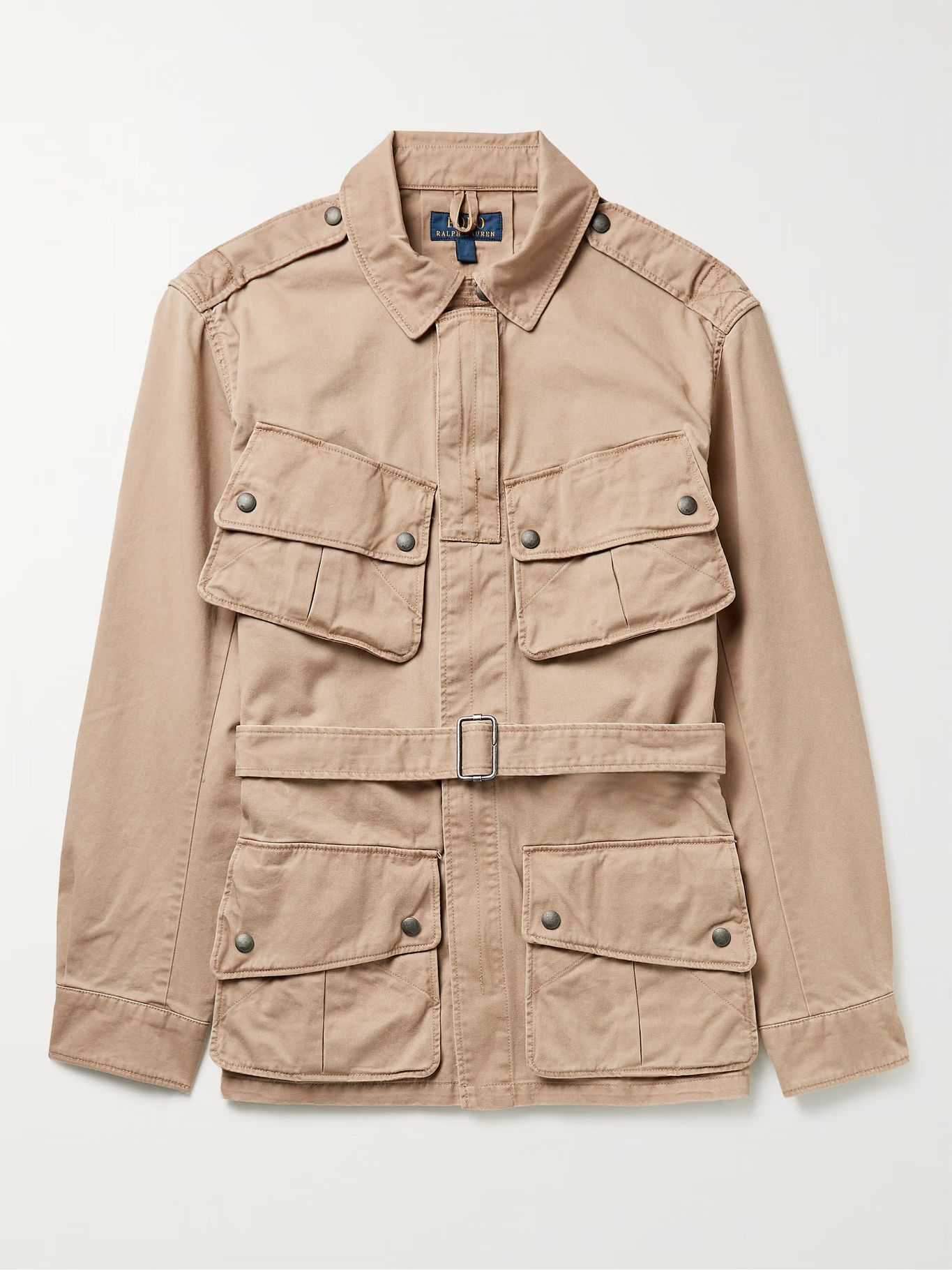 Beige Belted Cotton-Twill Jacket | POLO RALPH LAUREN | MR PORTER | Mr Porter (US & CA)