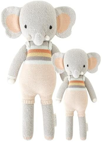 cuddle + kind Evan The Elephant Little 13" Hand-Knit Doll – 1 Doll = 10 Meals, Fair Trade, Heir... | Amazon (US)