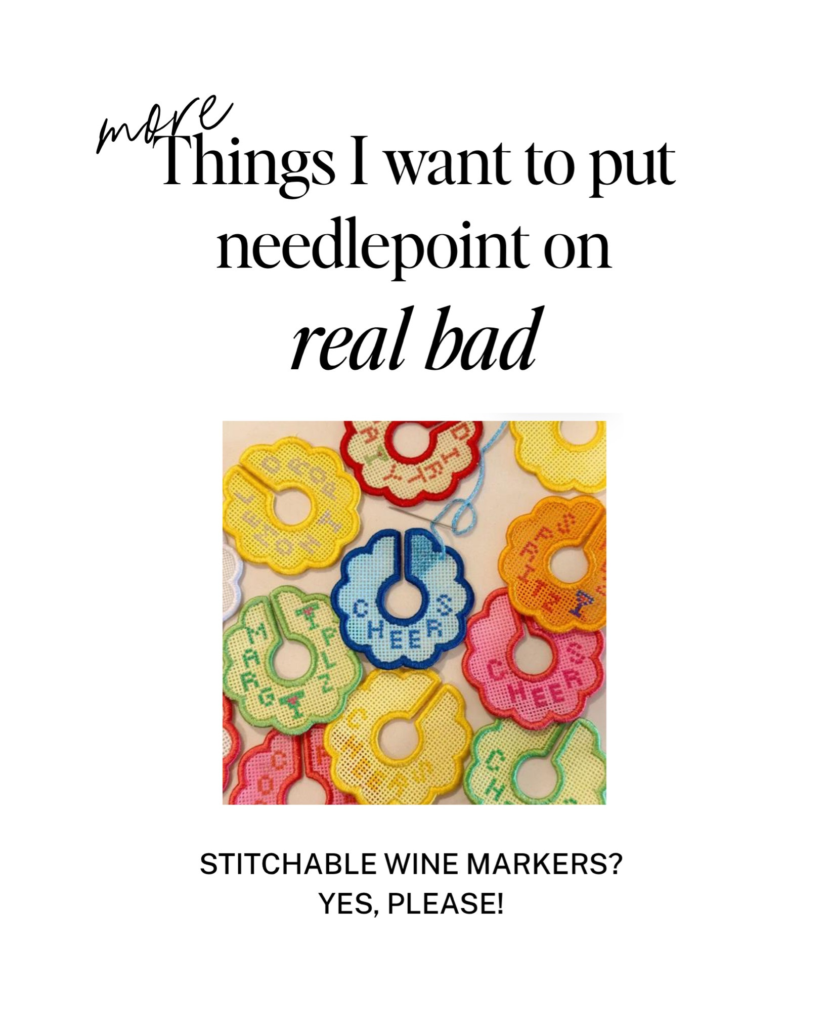 Needlepoint finds from the weekend! A little new, a little vintage, a lotta bit fun to stitch! 

Needlepoint doesn't have to be expensive but with these finds, it will look like you spent a fortune!

#LTKOver40 #LTKHome #LTKSeasonal