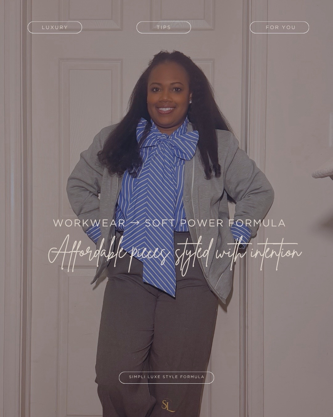 Workwear → Soft Power Formula

There was a time I thought looking powerful meant looking structured.

Blazers. Sharp lines. Always “put together.”

And don’t get me wrong… that still has its place.

But lately?

I’ve been leaning into a different kind of power.

Softer.
More fluid.
More… me.

A statement blouse that does the talking.
A soft layer that moves with you.
Tailored trousers that keep it grounded.

Nothing forced.
Nothing overdone.

Just intentional pieces working together.

Because the real shift?

You don’t have to look rigid to be respected.
You don’t have to feel uncomfortable to look polished.

You can be soft…
and still be powerful.

⸻

✨ Save this as your go-to workwear formula

⸻
Comment “SOFT POWER” if this is your new workwear vibe

or “FORMULA” if you want more easy outfit formulas like this

⸻

#SimpliStyled #WorkwearStyle #OfficeOutfits #AffordableLuxury #SoftPower PetiteStyle CurvyWorkwear EverydayStyle IntentionalStyle OutfitFormulas

#LTKootd #LTKPetite #LTKOver40