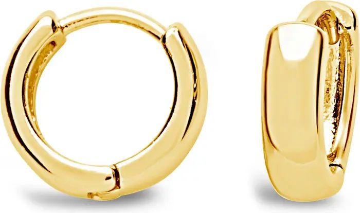 14K Yellow Gold Vermeil 11mm Micro Huggie Hoop Earrings | Nordstrom Rack