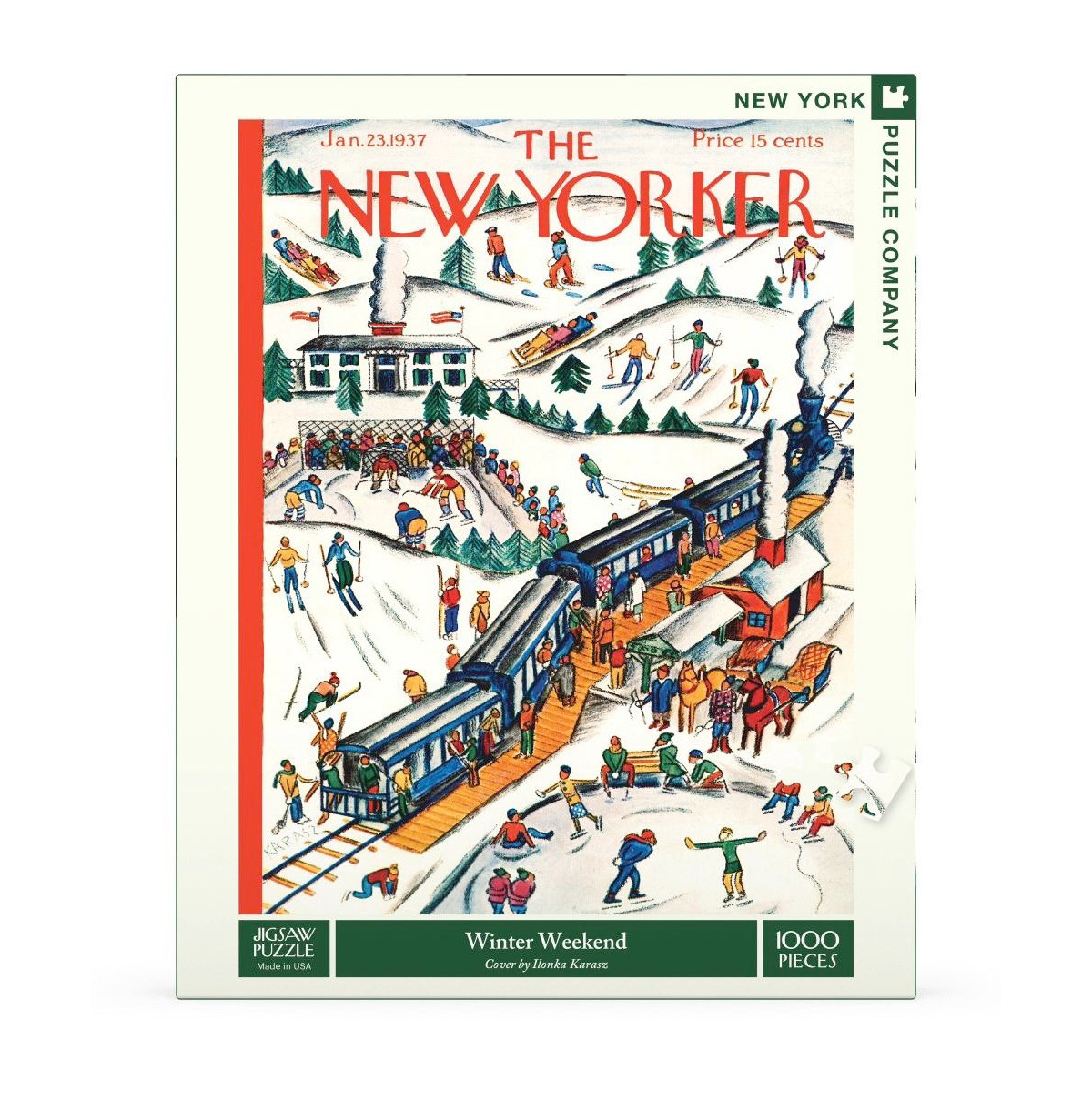New York Puzzle Company Winter Weekend 1000 Piece Puzzle | Macy's