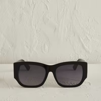 RSD Black acetate large cateye sunglasses | River Island (UK & IE)