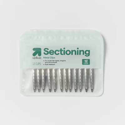 Hair Sectioning Metal Hair Clips - 12pk - Silver - up&up™ | Target