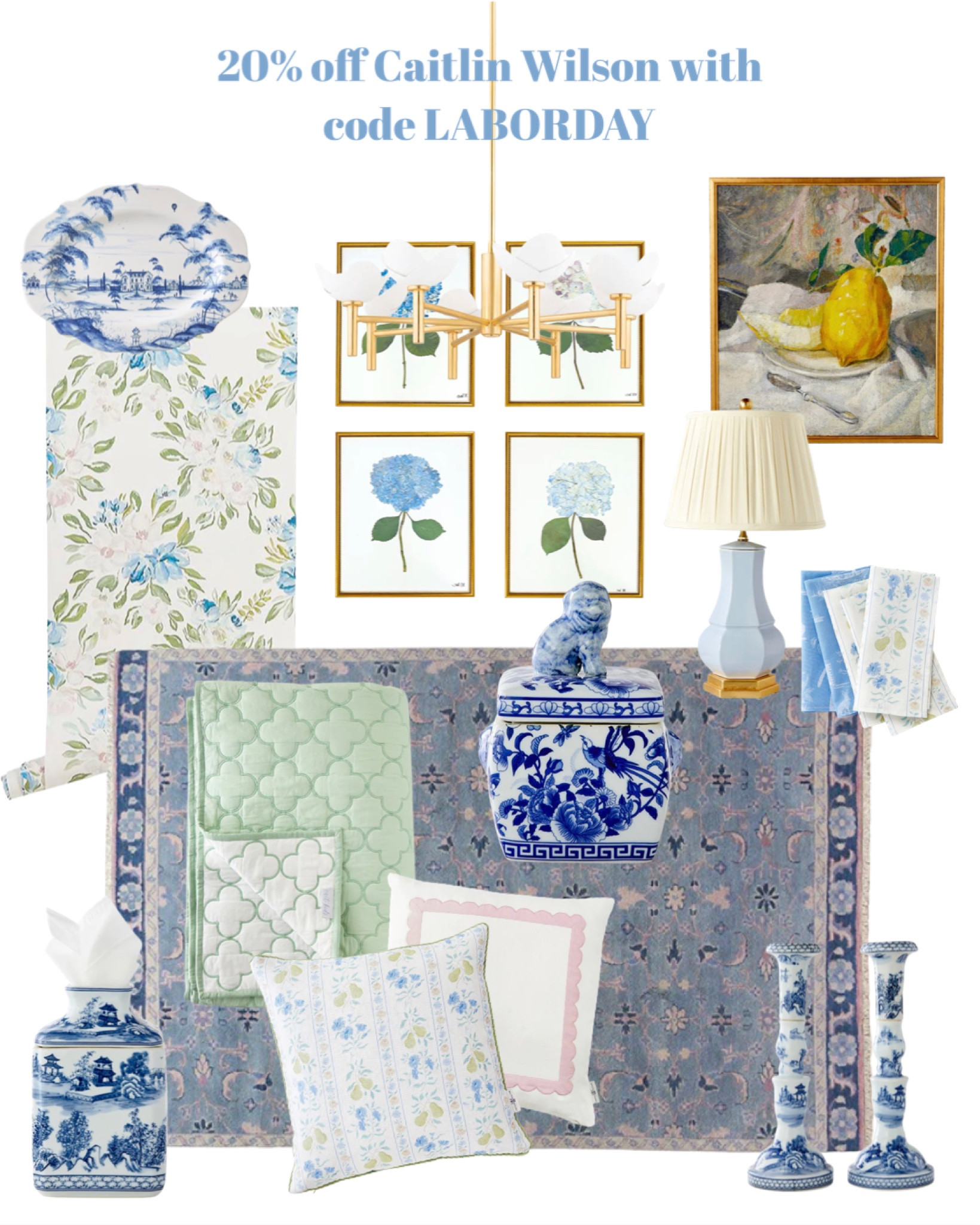 Caitlin Wilson with another massive site wide sale! 20% off for Labor Day this weekend. Pillows, decor, wallpaper and hand knotted rugs that grand millennial dreams are made of

#LTKfamily #LTKhome #LTKsalealert