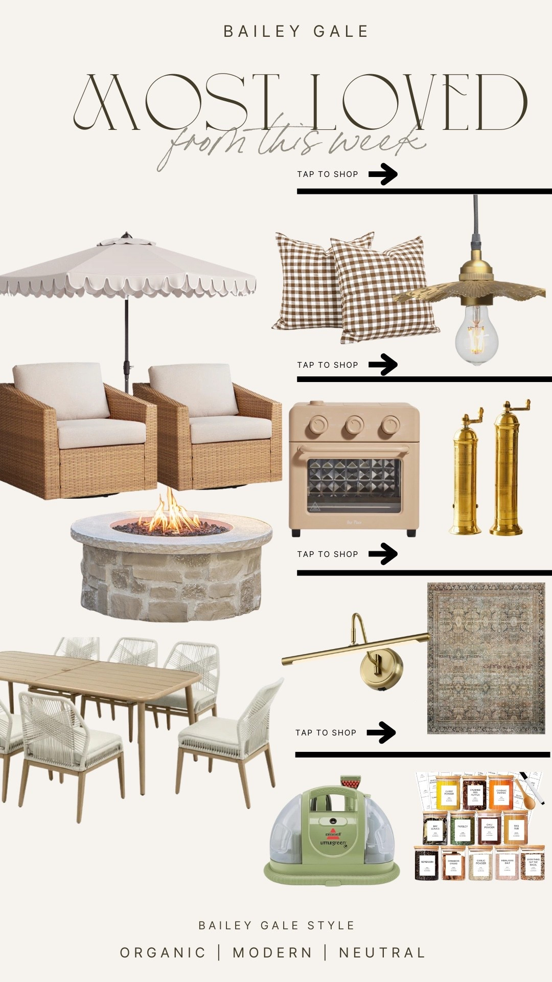 Most loved products this week. Outdoor patio and garden decor. Affordable home & kitchen essentials. 