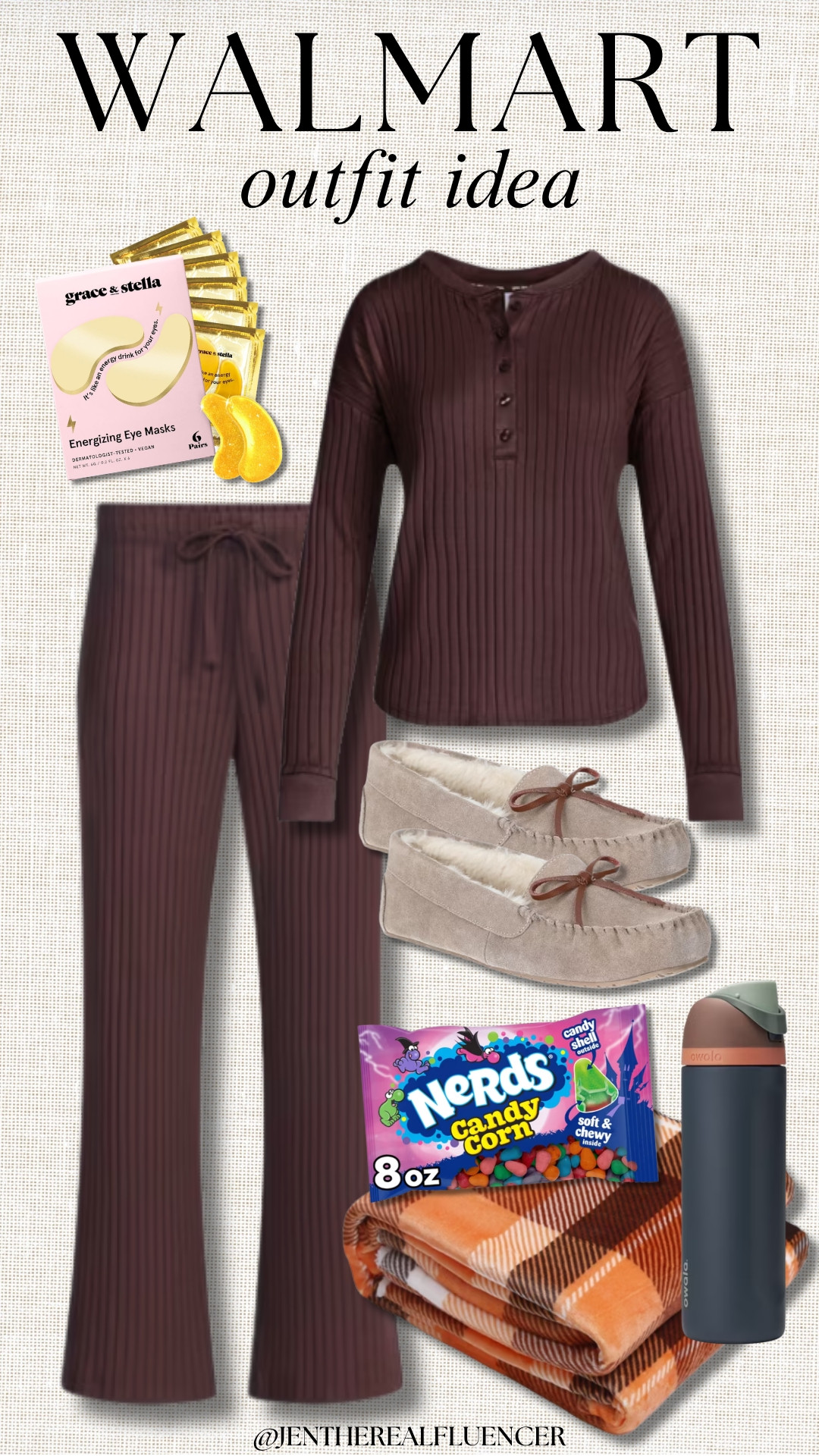The Perfect "Cozy Night In" Style🍂

JOYSPUN Brown Bear Hacci Long Sleeve Henley (8 colors, sizes XS-3X) JOYSPUN Brown Bear Hacci Knit Sleep Pants (8 colors, sizes XS-3X), JOYSPUN Stone Suede Moccasin Slippers (3 colors, sizes 6-11), GRACE & STELLA Energizing Under Eye Gel Mask-6pk, ALLSMILES Plaid Throw Blanket (2 colors, 2 sizes), OWALA Twilight Forest 24oz Water Bottle (20 colors), NERDS Candy Corn 

 #LTKootd #LTKSeasonal #LTKTravel