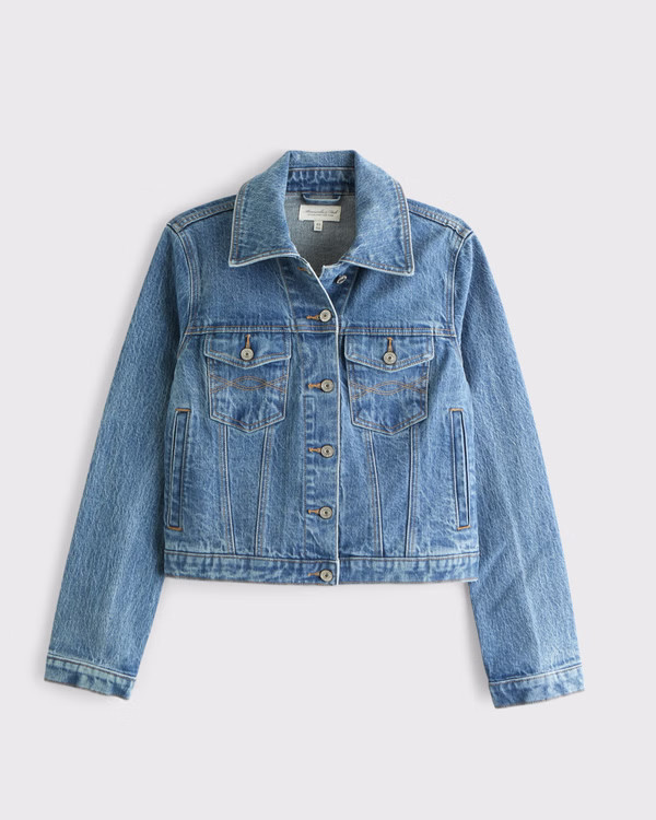 Slim Denim Trucker Jacket | Abercrombie & Fitch (US)
