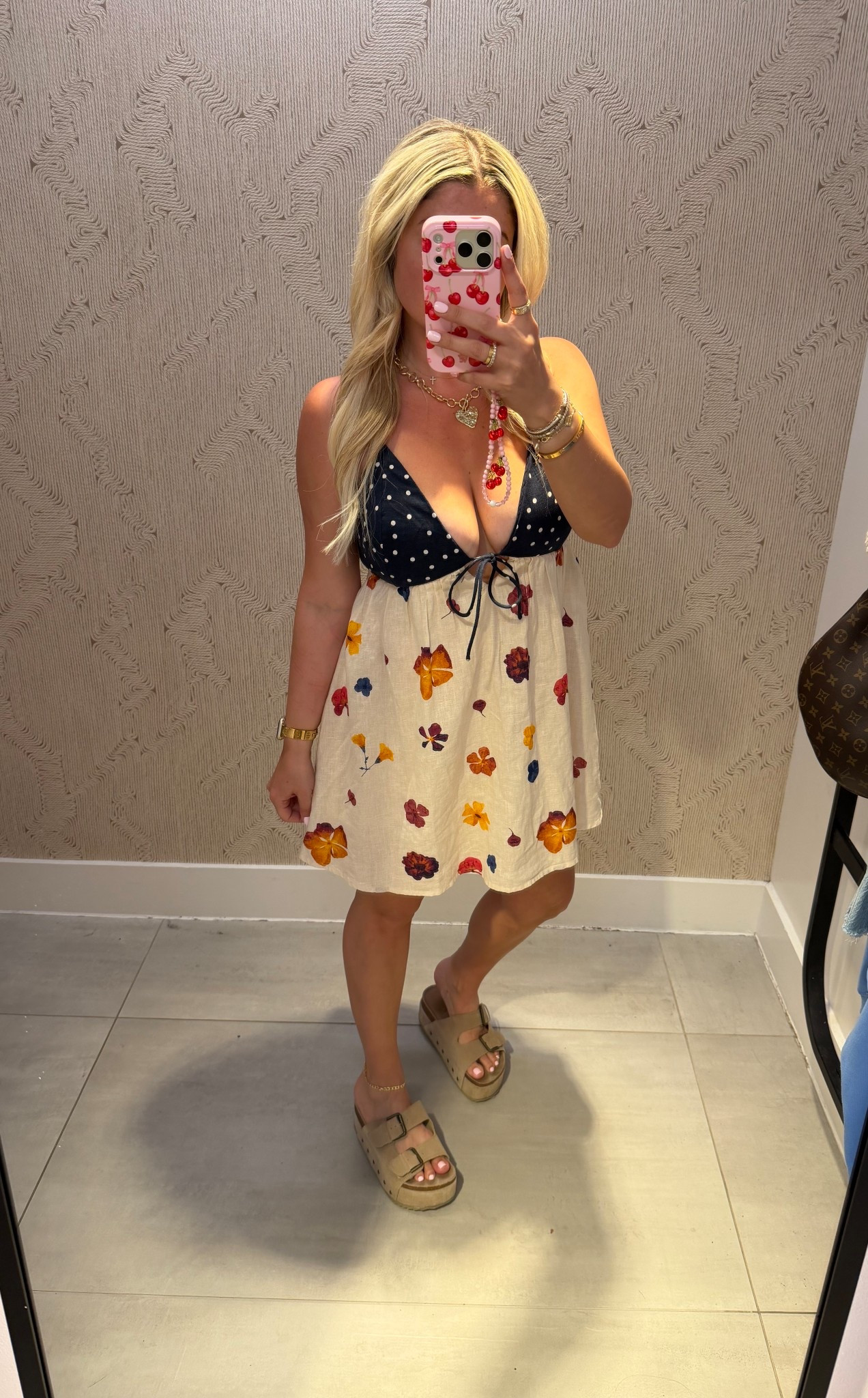 Bra free linen blend skort
Small petite 
Sandals tts 
Vacation, resort, date night 
Spring summer outfits