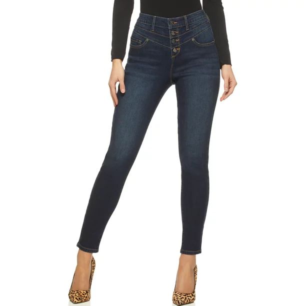 Sofia Jeans by Sofia Vergara Women’s Rosa Super High-Rise Curvy Ankle Jeans - Walmart.com | Walmart (US)