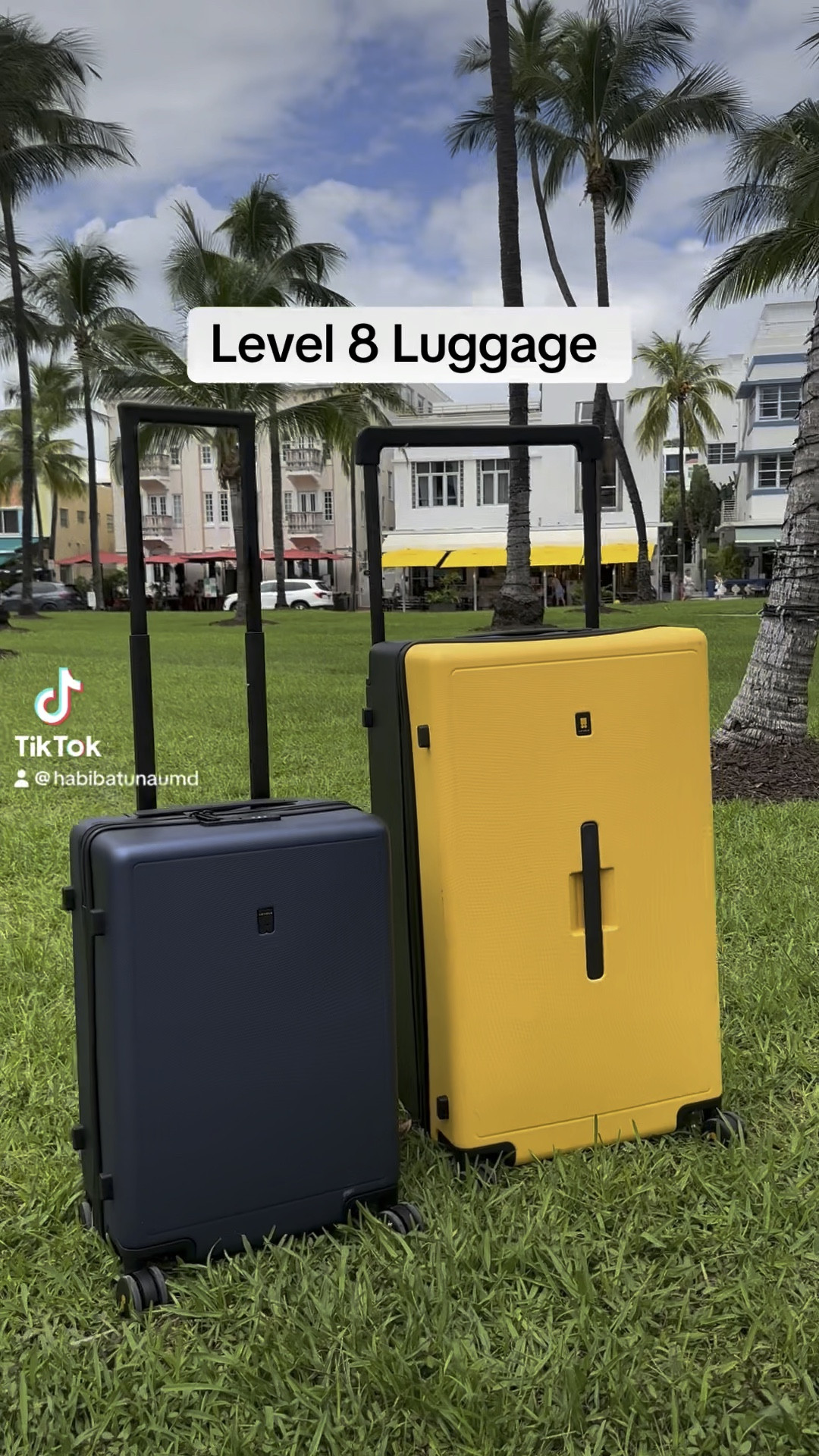 Travel companion high quality luggage from LEVEL 8 Luggage 
I chose the large yellow suitcase to make it easier to pick out on the airport conveyer belt surrounded by tons of dark suitcases. I also happen to like yellow but you may prefer black , silver or dark blue. 
Either way level 8 delivers quickly and it is quality you deserve. 

#LTKStyleTip #LTKVideo #LTKTravel