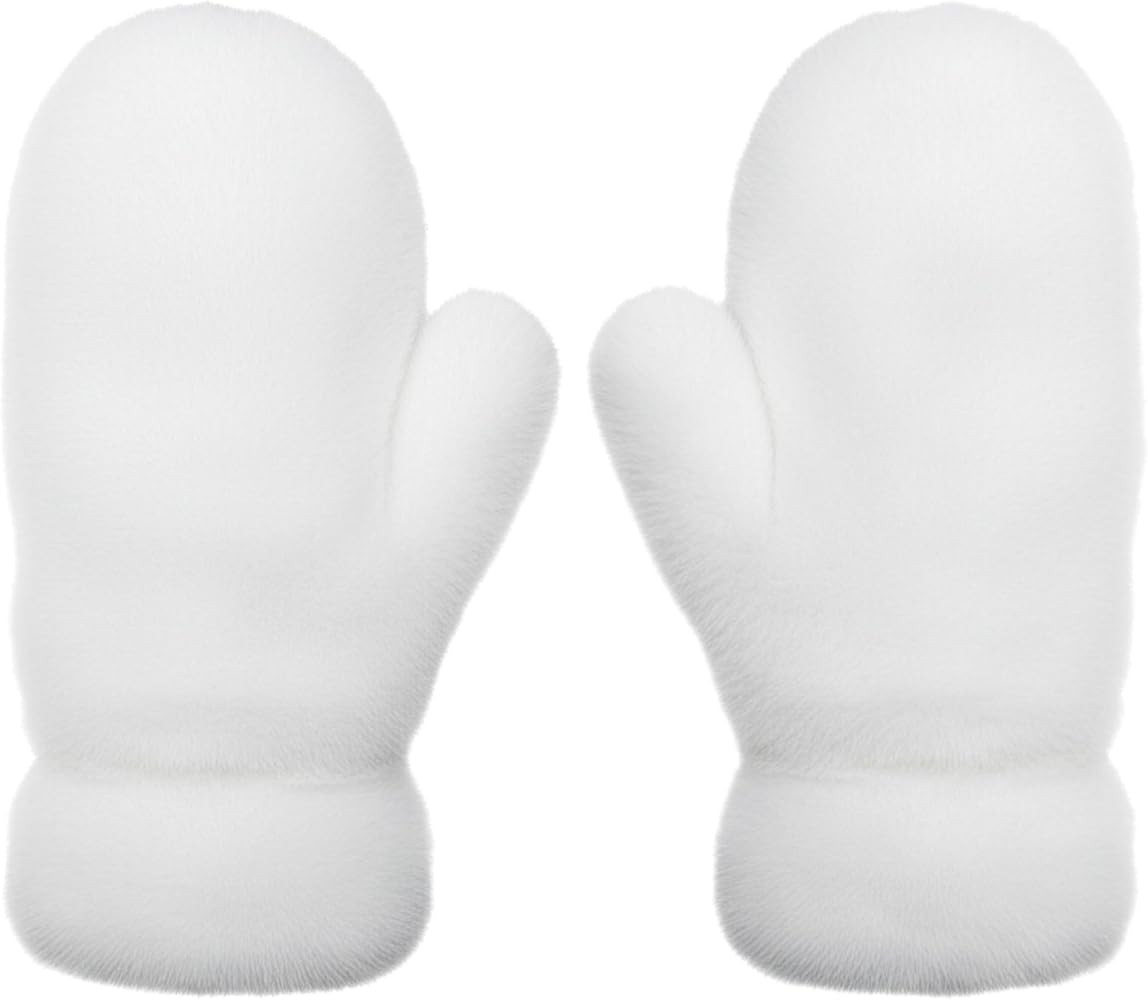 Funky Junque Fuzzy Mittens for Women Faux Fur Cold Weather Gloves Fleece Lined Cute Furry Fluffy ... | Amazon (US)