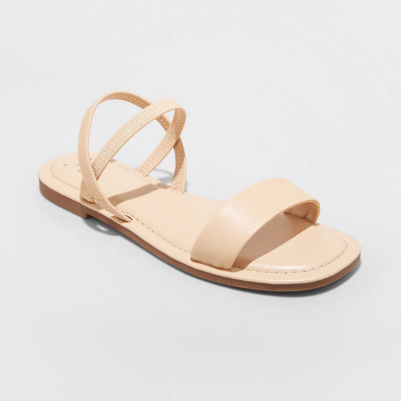 Women's Emerson Elastic Ankle Strap Sandals - A New Day™ | Target