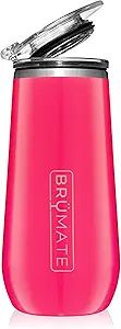 BrüMate 12oz Insulated Champagne Flute With Flip-Top Lid - Made With Vacuum Insulated Stainless ... | Amazon (US)