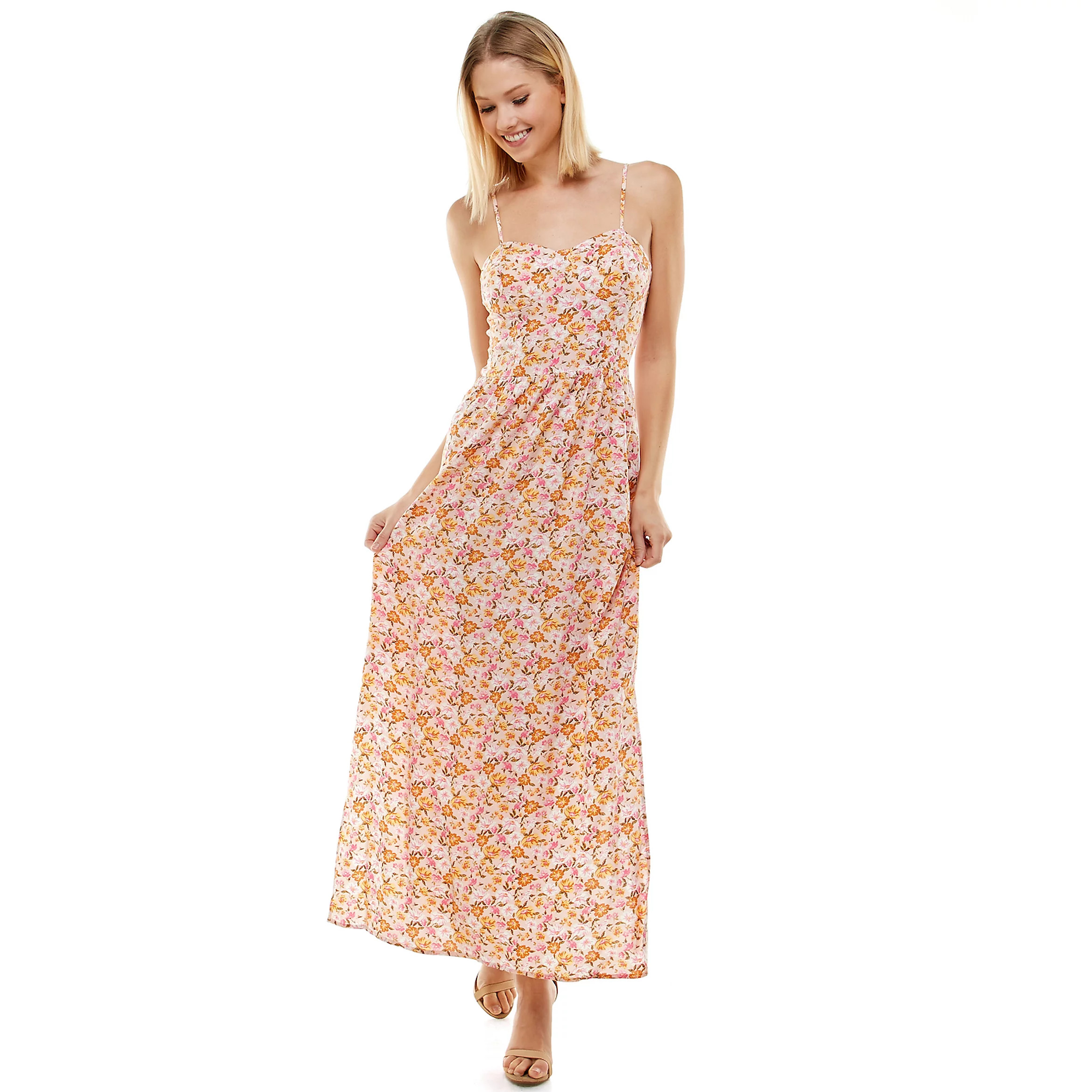 Juniors' Lily Rose Molded Cup Maxi Dress | Kohl's