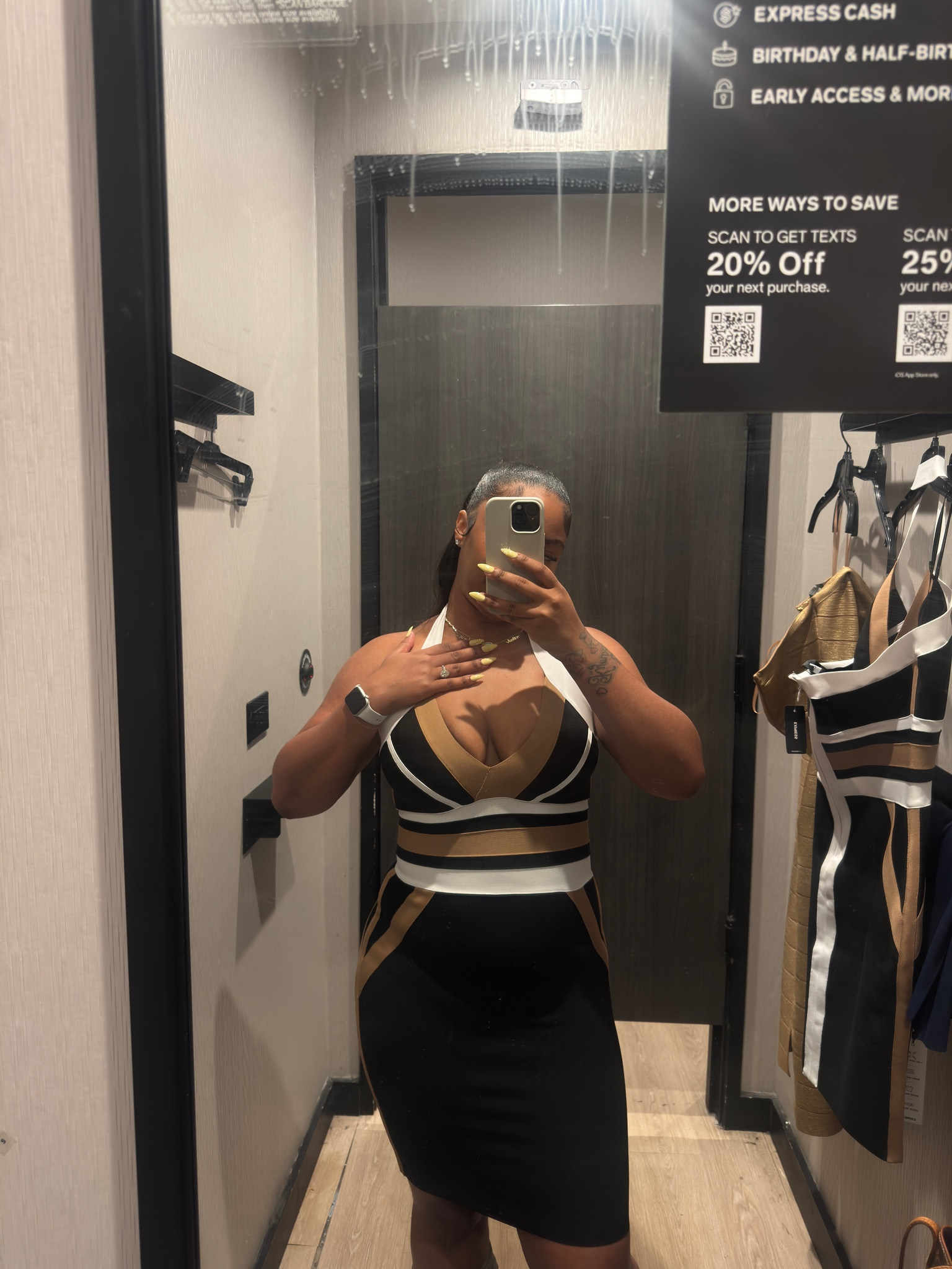 Once again, I love a good bandage dress also if it’s a BB bandage dress!￼

#LTKMidsize #LTKootd