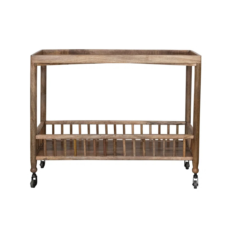 Solid Wood Bar Cart | Wayfair North America