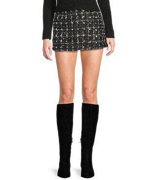 Tweed Sequin Mini Skirt | Dillard's