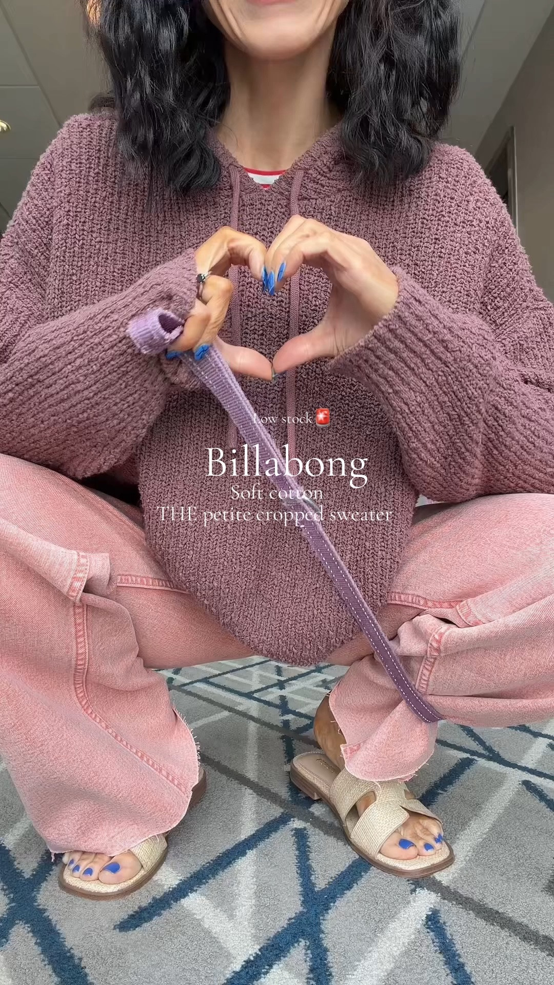 Cropped summer sweater COTTON by billabong wearing XS petite short torso 5’

#LTKootd #LTKPetite