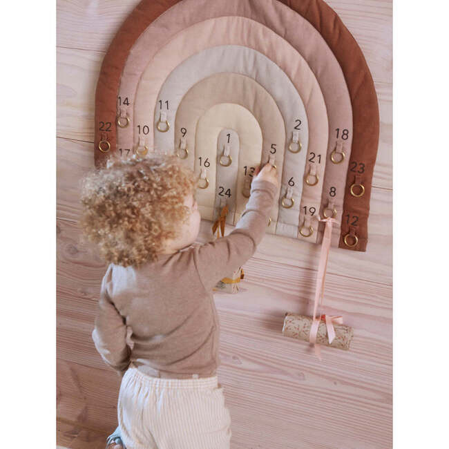 Rainbow Christmas Calendar, Brown | Maisonette