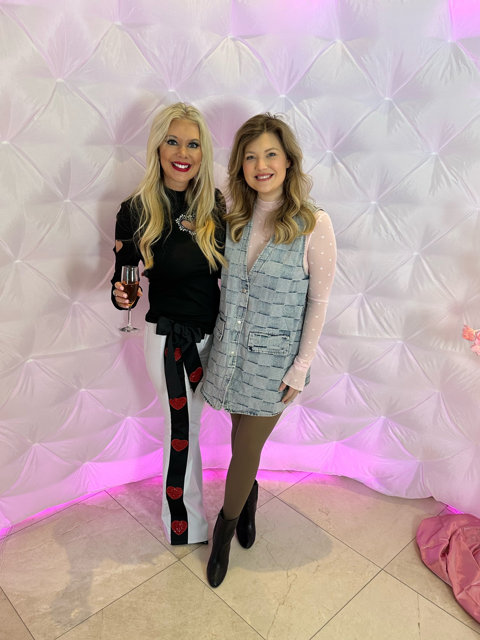 These fleece lined leggings are my absolute fav to throw on under fits during the winter in Texas!! These were a life saver for my galantines party. I got the two pack that comes with a black pair as well. They really  give the illusion that you have hose on and I LOVE them! 
Also linking my Sam Edelman booties! I wear these anytime I’m dressing up because they are sooo comfy. They’re originally $159 but they’re on sale for $55 right now!! Runnn and add these to your cart! 🤩

#LTKSaleAlert #LTKSeasonal