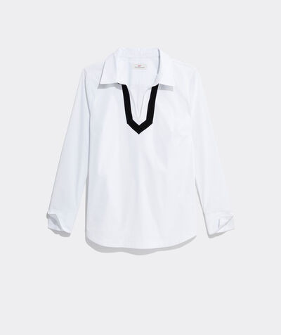 Velvet Trim Popover | vineyard vines