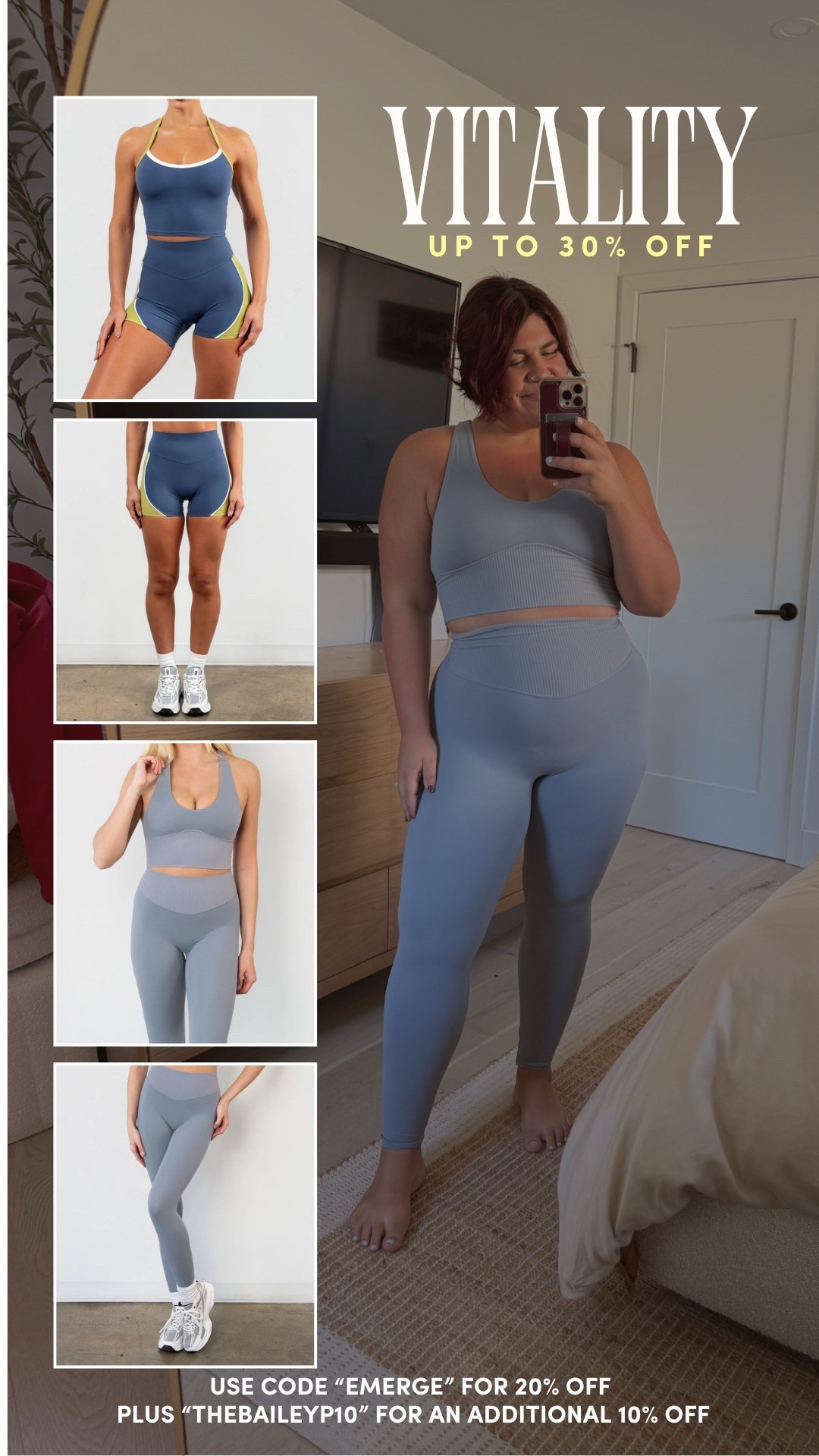 @Vitality up to 30% off with my code: THEBAILEYP10 🤍

#LTKActive #LTKMidsize #LTKfitnessgoals