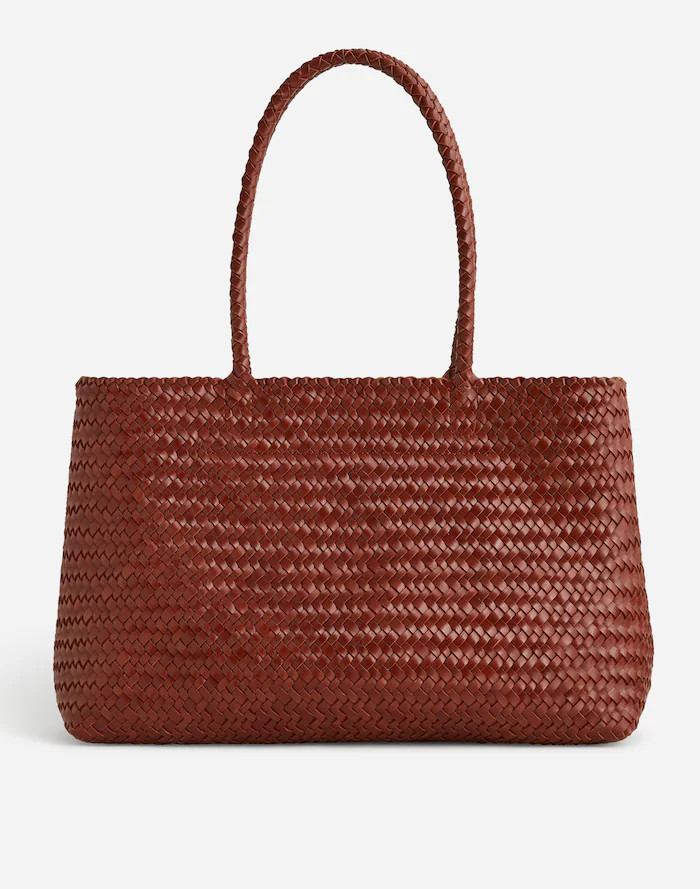 The Handwoven Leather Tote | Madewell