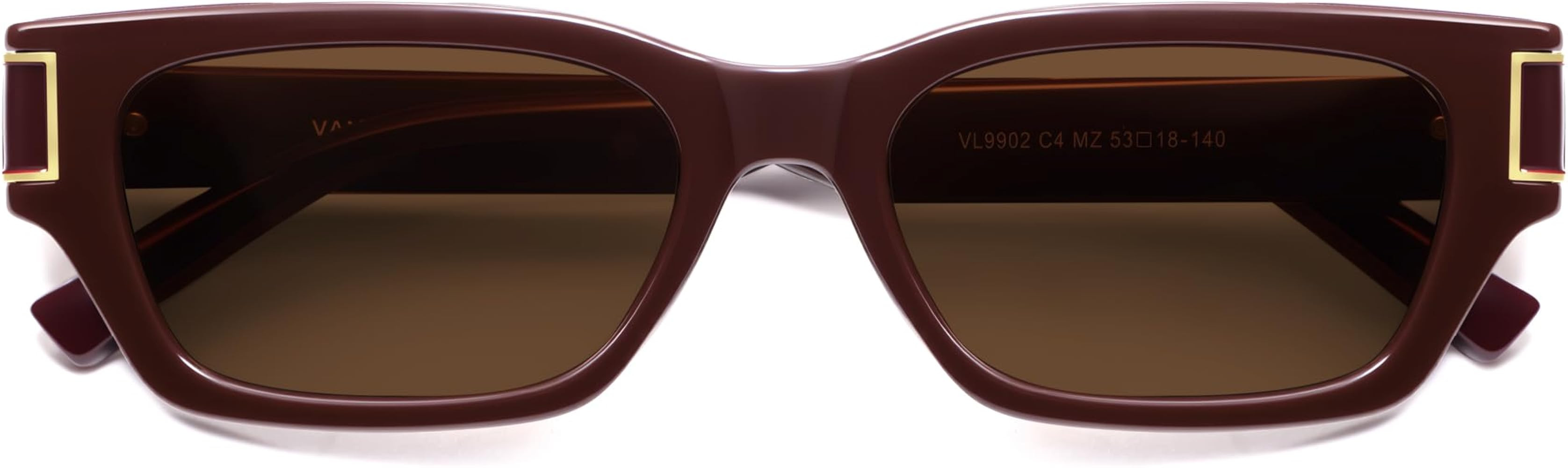 VANLINKER 2026 Polarized Trendy Small Square Cat Eye Sunglasses for Women Retro Rave Rectangle Sh... | Amazon (US)