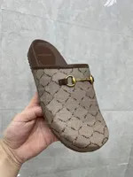 Mule Slippers Designer Men Women Casual Horsebit Half slippers luxury Leather classics outdoors n... | DHGate