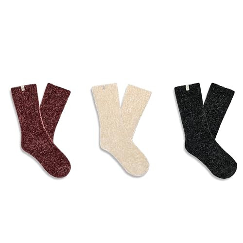 UGG, Womens, Leda Sparkle 3 Pack, Cream/Pink Jade/Mariner, One Size | Amazon (US)