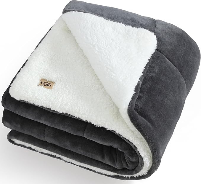 UGG 35988 Nita Warm Reversible Chunky Throw Blanket Room Décor Luxury Preppy Fluffy Cozy Plush H... | Amazon (US)