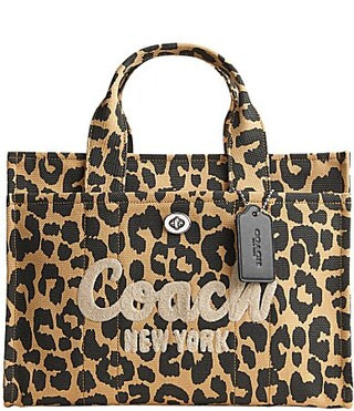 COACH Cargo Canvas Leopard Print Tote Bag - Leopard | Dillard's