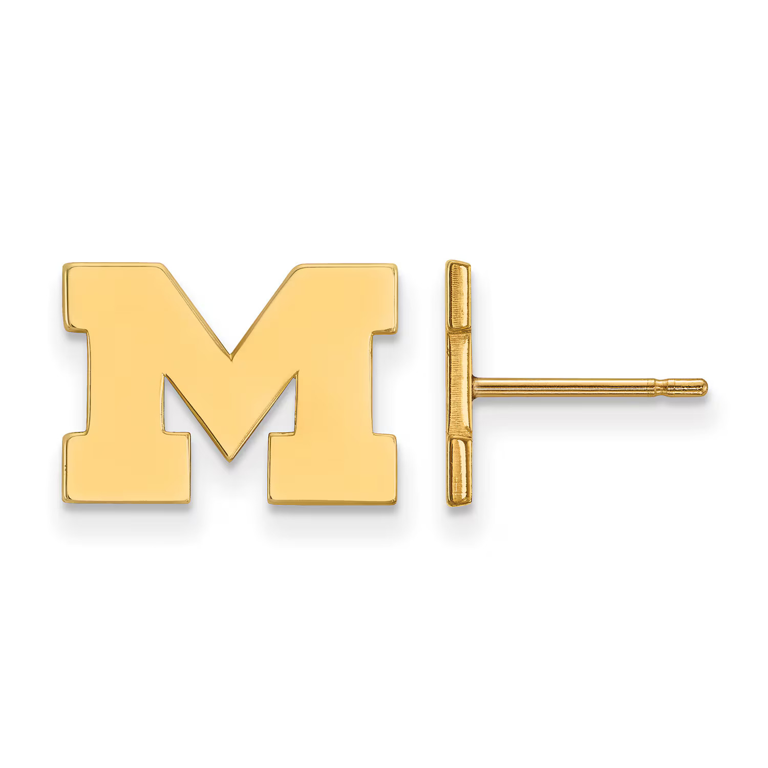 Michigan Wolverines Women's Gold Plated XS Post Earrings | Fanatics