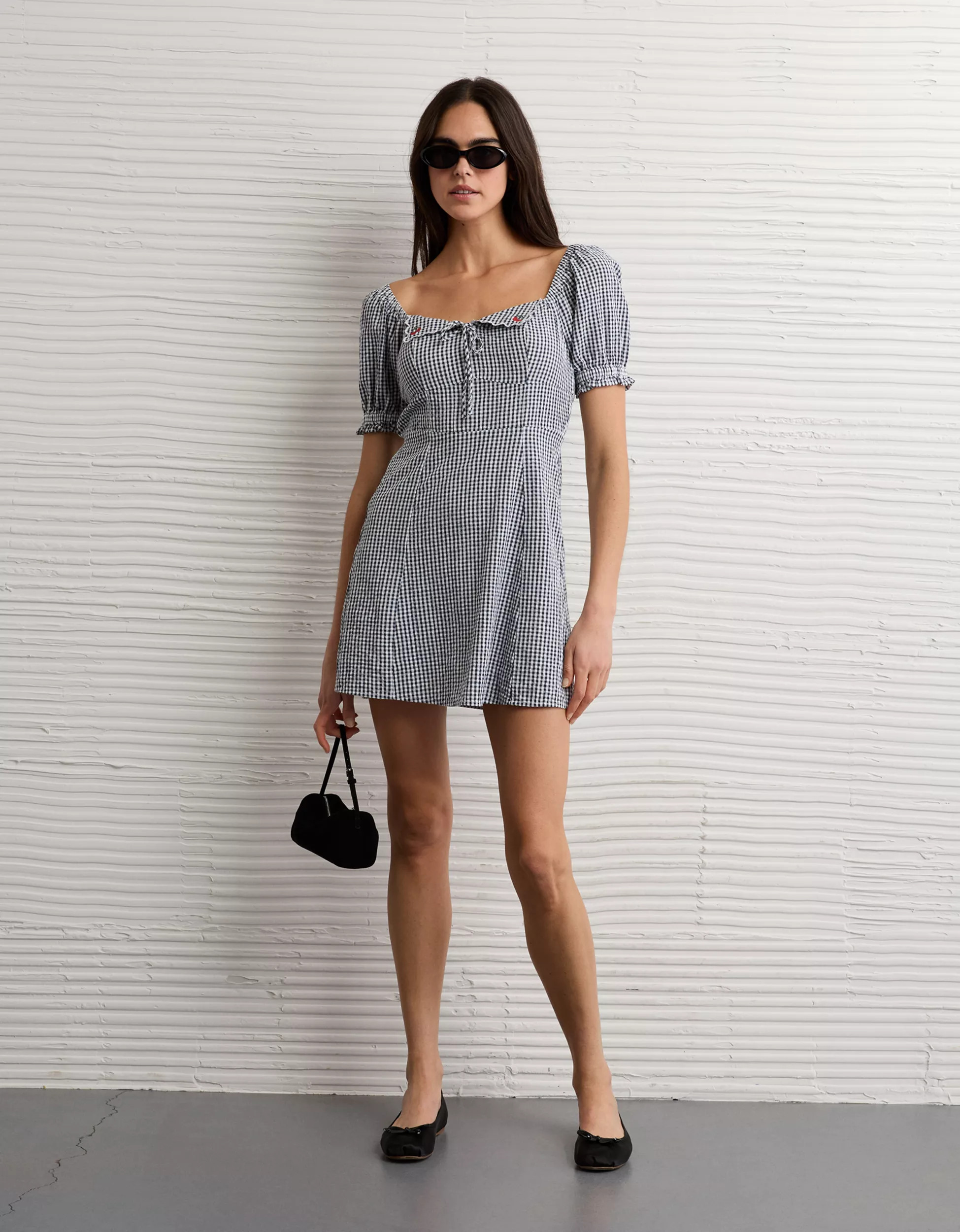AE Puff Sleeve Mini Dress | American Eagle Outfitters (US & CA)