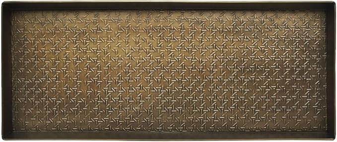 HF by LT Caning Pattern Metal Boot, 30 x 13 inches, Antique Brass Finish | Amazon (US)