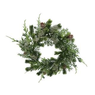 14" Iced Pine, Pinecone, & Berry Christmas Mini Wreath by Ashland® | Michaels Stores