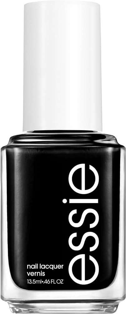 Essie Salon-Quality Nail Polish, 8-Free Vegan, Jet Black, Licorice, 0.46 fl oz | Amazon (US)