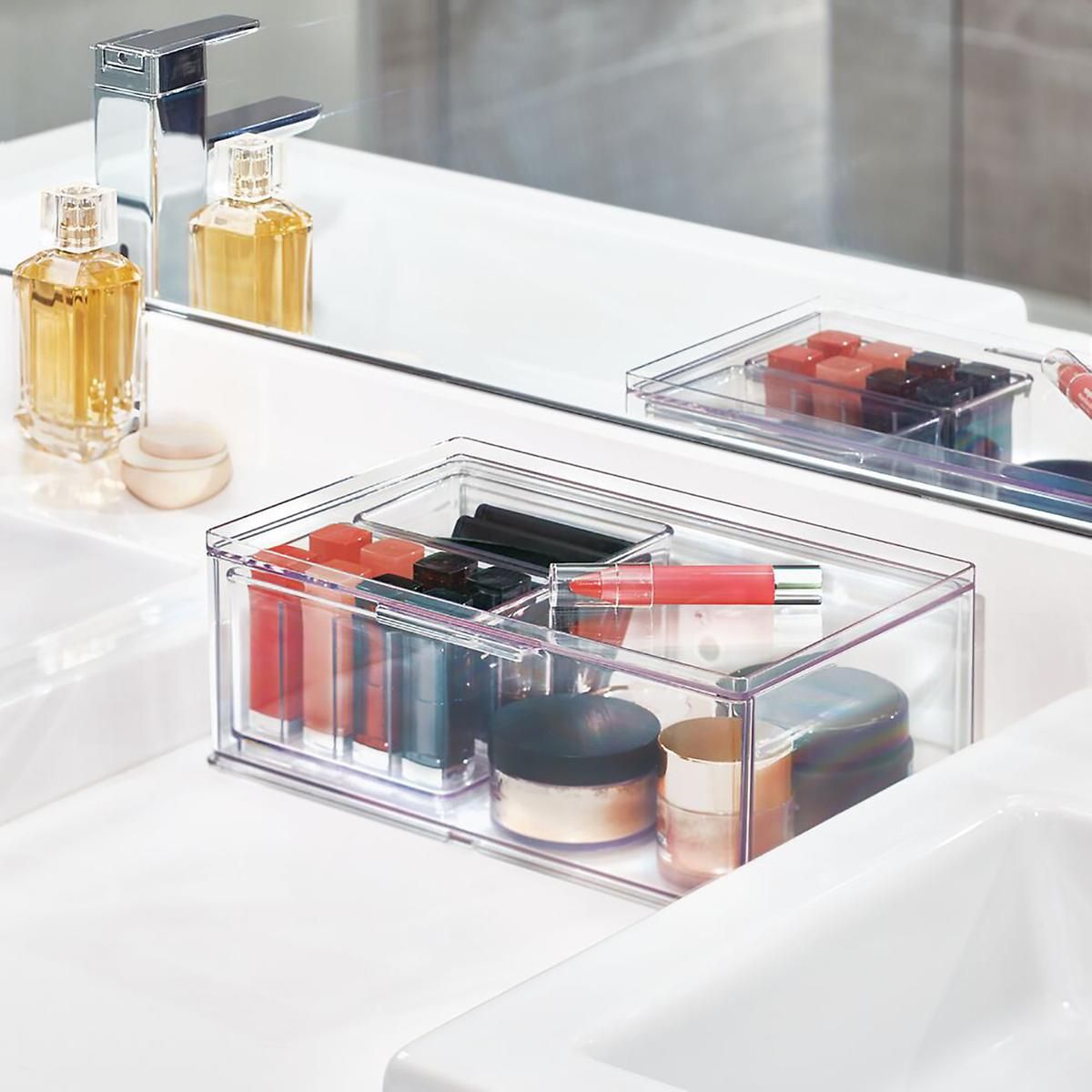 THE HOME EDIT T.H.E. Large Deep Drawer Clear | The Container Store