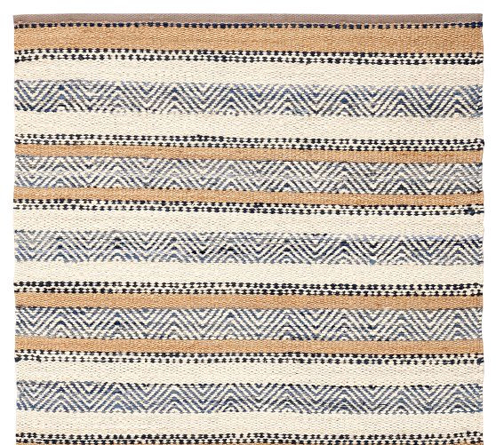 Crosby Striped Jute Rug | Pottery Barn (US)