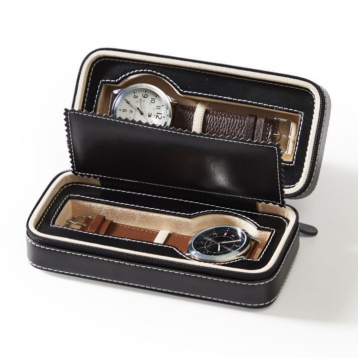 TRAVEL LEATHER WATCH HOLDER  | Mark and Graham
