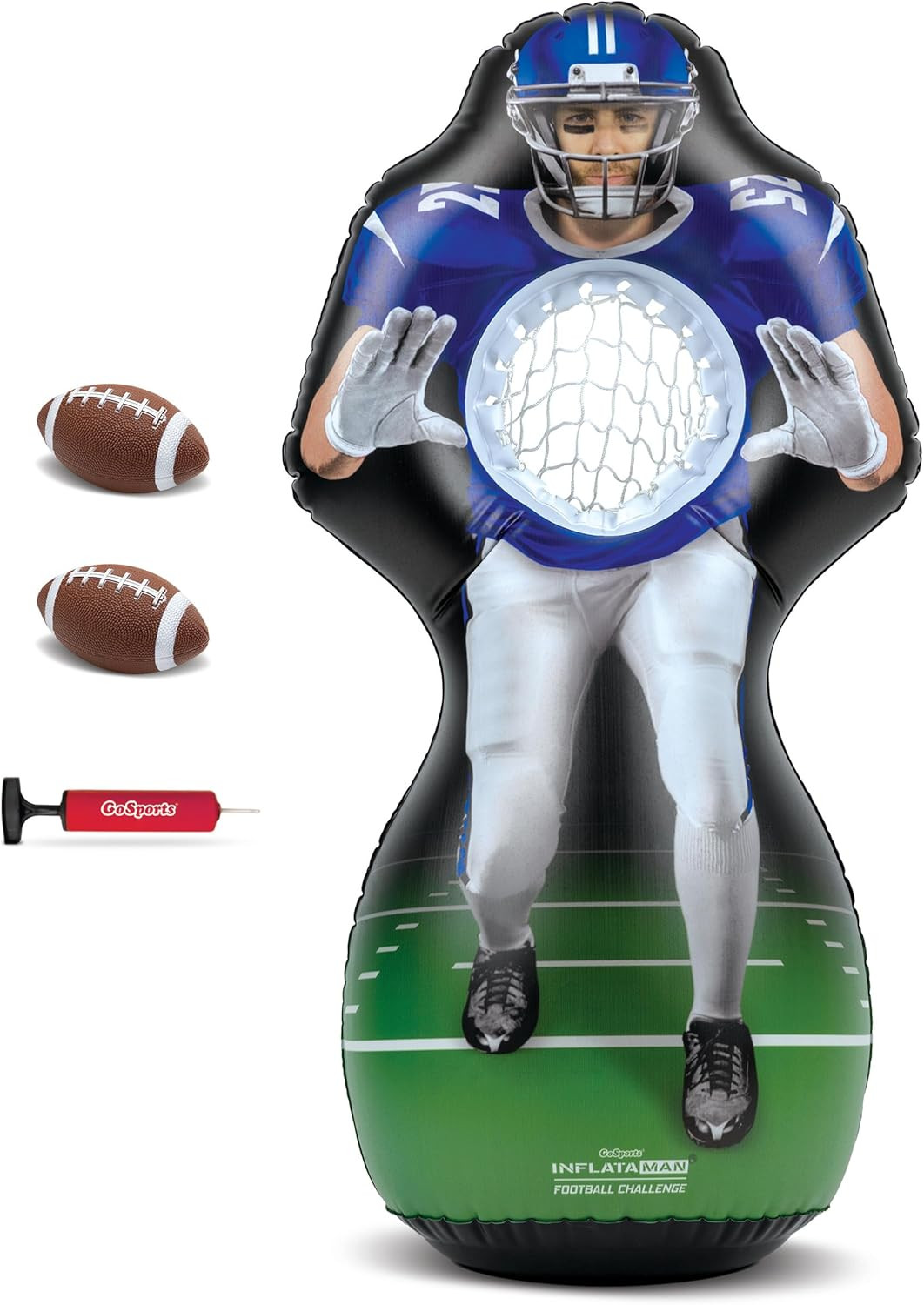 GoSports Football Toss Game for Kids - 4 ft Inflatable Receiver Touchdown Toss Game | Amazon (US)