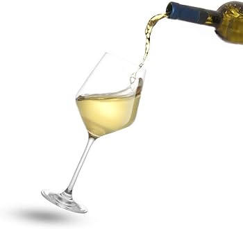 JoyJolt Layla White Wine Glasses, Set of 4 Italian Glasses, 13.5 oz Clear – Made in Europe | Amazon (US)