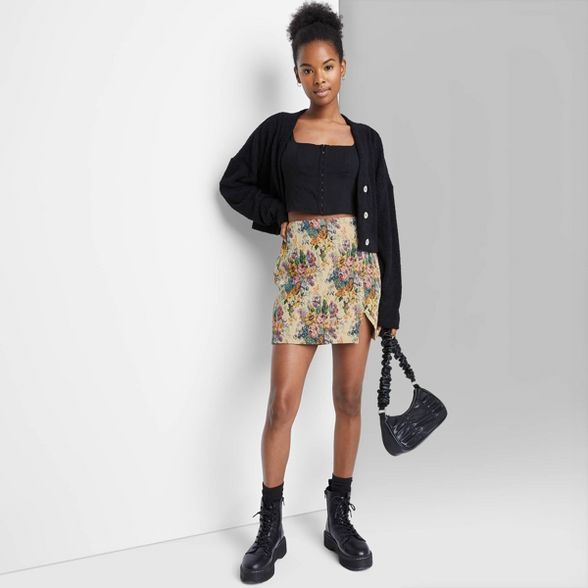 Women's High-Rise Notch Front Mini Skirt - Wild Fable™ | Target