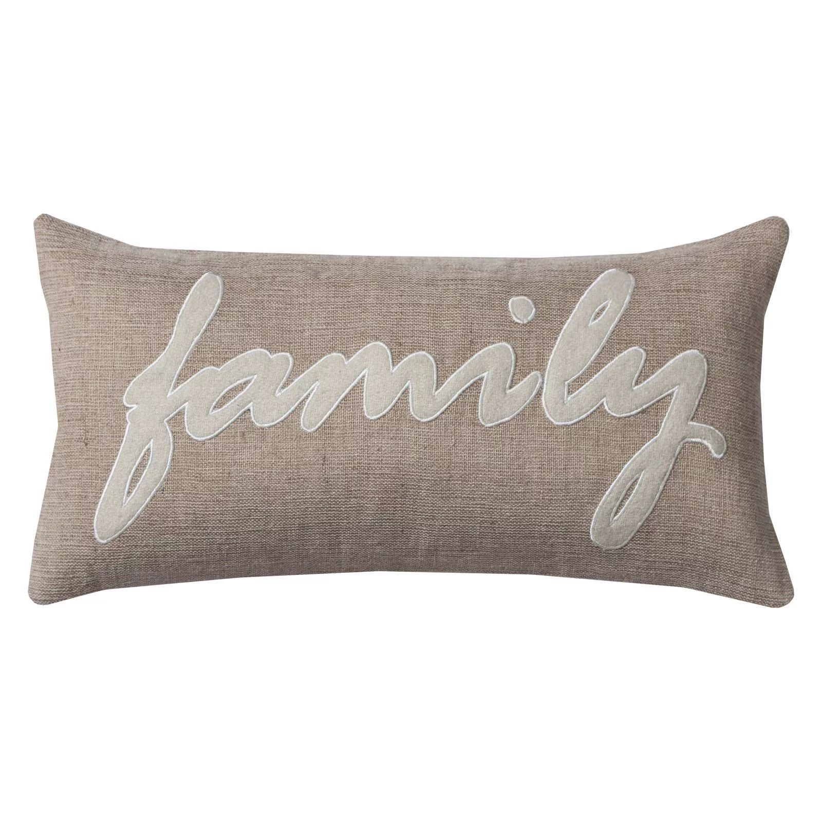 Rizzy Home One Of A Kind Family Decorative Throw Pillow, 11" x 21" | Walmart (US)