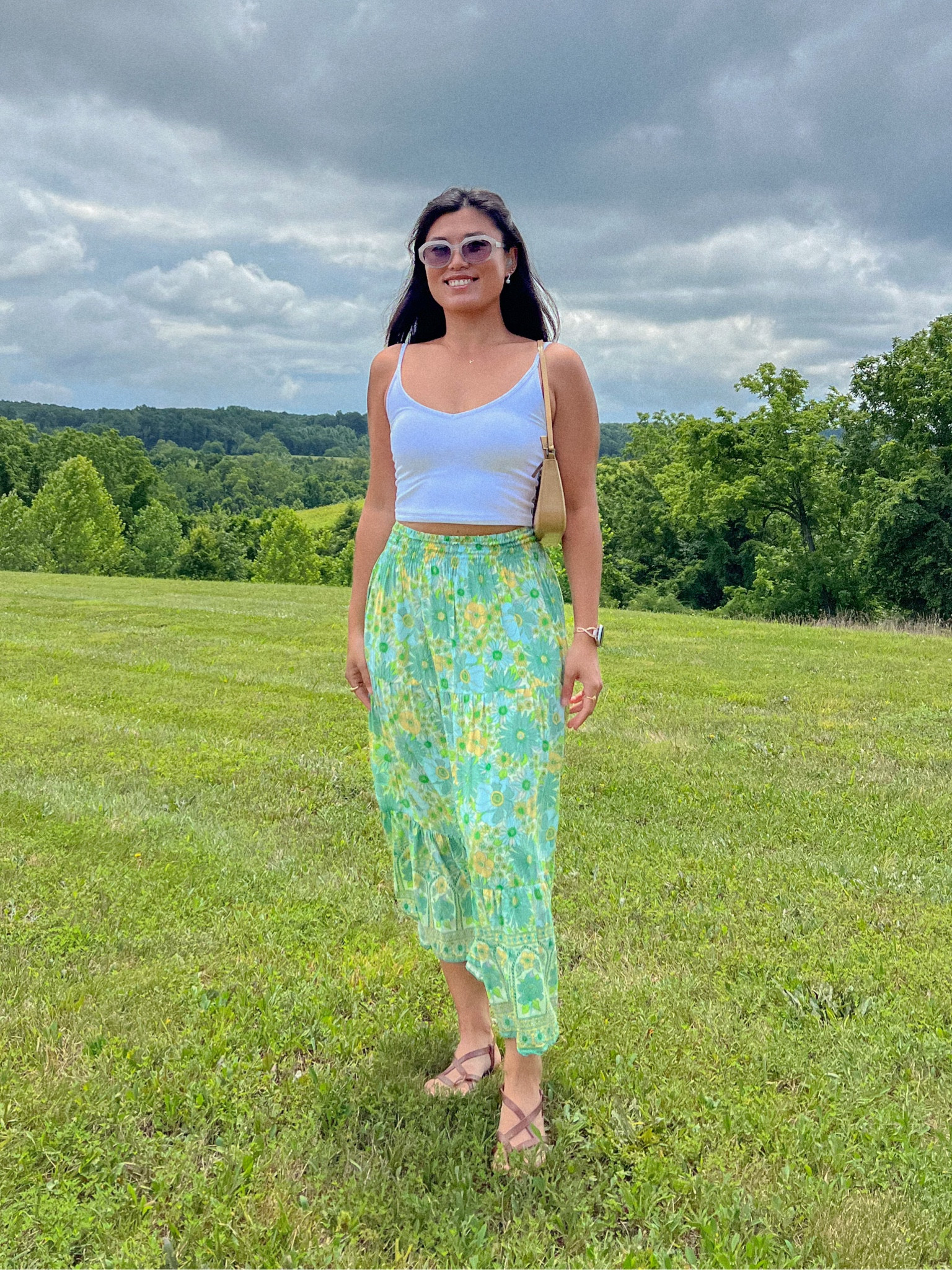 Klassy network strap top, green boho skirt, strap sandals, summer style, summer outfit

#LTKSeasonal #LTKstyletip #LTKxNSale