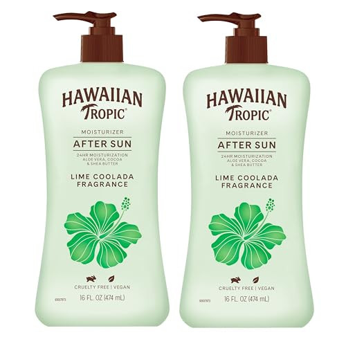 Hawaiian Tropic Lime Coolada After Sun Lotion | After Sun Care, Skin Care, Daily Moisturizing Lotion with Aloe, Cocoa Butter & Shea Butter, 16oz each Twin Pack | Amazon (US)