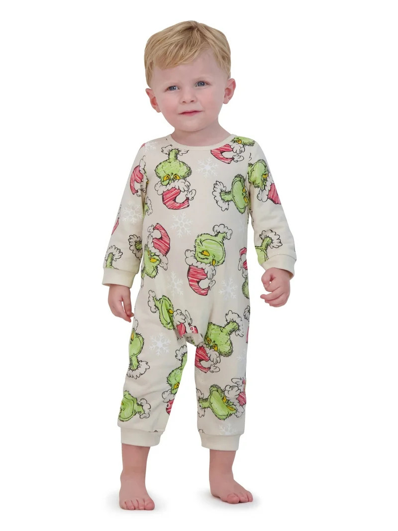 Dr.Seuss Baby Boy Grinch Printed Coverall, Sizes 0-24 Months | Walmart (US)